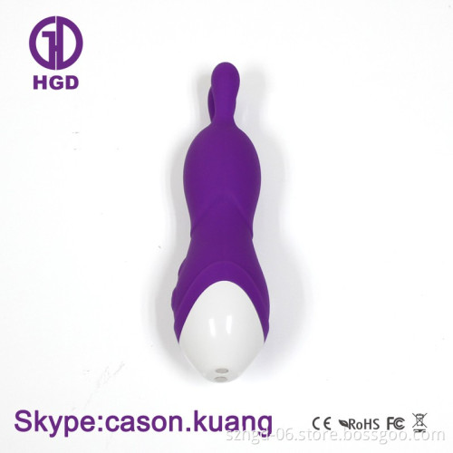 9 Frequency vibration waterproof silicone rechargeable rabbit vibrator dildo